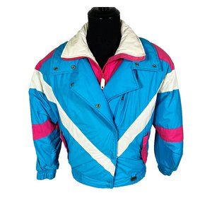 Vintage 1970's Subello Celtech Womens Size 10 Multi Color Ski Jacket